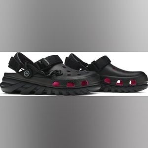 Post Malone black/pink Crocs Duet Max Clog II